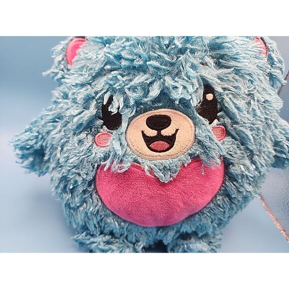 Pikmi Pops Surprise Love The Curly Bear Blue Plush Toy 8" Stuffed Animal 2017 - Picture 4 of 7